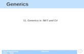 1.Net programmingGenericsNOEA / 2009 Generics 11. Generics in.NET and C#