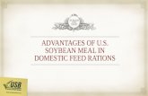 ADVANTAGES OF U.S. SOYBEAN MEAL IN DOMESTIC FEED RATIONS.