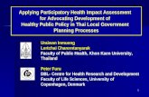 Applying Participatory Health Impact Assessment