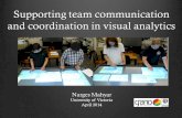 Supporting team communication and coordination in visual analytics Narges Mahyar University of Victoria April 2014.