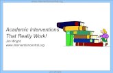 Www.interventioncentral.org Jim Wright Academic Interventions That Really Work! Jim Wright .