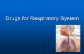 Drugs for Respiratory System. 1 ． Classify the drugs and typical agents used in asthma 2 ． Analyse the mechanism of action, pharmacological effects, clinical.
