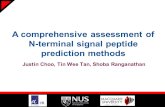 1 Justin Choo, Tin Wee Tan, Shoba Ranganathan A comprehensive assessment of N-terminal signal peptide prediction methods.