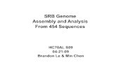 SRB Genome Assembly and Analysis From 454 Sequences HC70AL S09 04-21-09 Brandon Le & Min Chen.