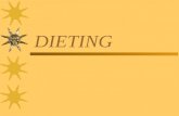 DIETING.  BMR = Basic metabolic rate  Rate at which you metabolize.