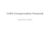 CAPS Compensation Proposal March 24, 2015. CAPS Salary Proposal Establish salary equity for all Unit 10 scientists by implementing and funding salary.