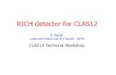 RICH detector for CLAS12 CLAS12 Technical Workshop P. Rossi Laboratori Nazionali di Frascati - INFN.
