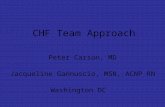 CHF Team Approach Peter Carson, MD Jacqueline Gannuscio, MSN, ACNP RN Washington DC.