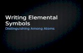 Writing Elemental Symbols Distinguishing Among Atoms.