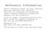 Reference Information Unless otherwise noted, all mass spectral data was obtained from: National Institute of Standards and Technology (NIST) Standard.