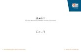 > Developing a skilled community>  eLearn CITs next generation integrated learning environment CeLR.