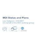 MDI Status and Plans Lau Gatignon / EN-MEF On behalf of the MDI working group.