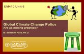 Philosophy, Structure, Methods, and Challenges M. Eileen O’Hara, Ph.D. EM410 Unit 6 Global Climate Change Policy Are we making progress?