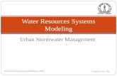Urban Stormwater Management D Nagesh Kumar, IISc Water Resources Planning and Management: M8L6 Water Resources Systems Modeling.