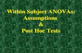 Within Subject ANOVAs: Assumptions & Post Hoc Tests.