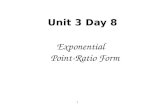 Exponential Point-Ratio Form
