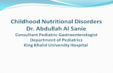 Childhood Nutritional Disorders Dr
