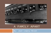 A FAMILY APART By: Joan Lowery Nixon. Ponder on this…  What is your definition of an orphan?  How do children become orphans?  Today, what do we do.