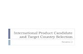 International Product Candidate and Target Country Selection