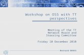 Workshop on OSS with TT perspectives Meeting of the TT Network Board and Steering Committee Friday 10 December 2010 Bernard DENIS.