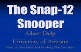 The Snap-12 Snooper Albert Delp University of Arizona Mentors: Ken Johns, Joel Steinberg, Dan Tompkins.