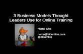 3 Business Models Thought Leaders Use for Online Training Nemo