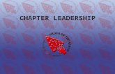 CHAPTER LEADERSHIP. What is a Chapter? Mini Lodge Meet Locally Provide service to District Provide extra advancement opportunities.