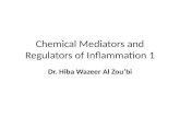 Chemical Mediators and Regulators of Inflammation 1 Dr. Hiba Wazeer Al Zou’bi.