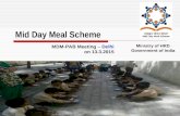 1 Mid Day Meal Scheme Ministry of HRD Government of India MDM-PAB Meeting  Delhi on 13.3.2015.