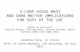 3-LOOP HIGGS MASS AND DARK MATTER IMPLICATIONS FOR SUSY AT THE LHC Based on work with Patrick Draper, Philipp Kant, Stefano Profumo, David Sanford [1304.1159,1306.2318]