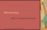 Microscopy CHE 113 Forensic Science James T. Spencer, Copyright 2004-2008.