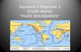 Standard 2 Objective 3 STUDY NOTES PLATE BOUNDARIES