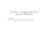 Gene mapping by association 3/4/04 Biomath/HG 207B/Biostat 237.