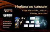 Inheritance and Abstraction Class Hierarchies, Abstract Classes, Interfaces SoftUni Team Technical Trainers Software University