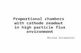 Proportional chambers with cathode readout in high particle flux environment Michał Dziewiecki.