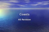 Coasts AS Revision. COASTS ManagementImportanceErosionSand DunesWavesClassificationLandformsTransportation.