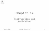 Winter 2007SEG2101 Chapter 121 Chapter 12 Verification and Validation.