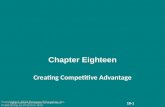 Chapter Eighteen Creating Competitive Advantage Copyright 2014 by Pearson Education, Inc. All rights reserved.