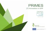 PRIMES [7] Innovation in GPP Presented by (Insert own logo)