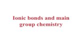 Ionic bonds and main group chemistry. Towards the noble gas configuration  Noble gases are unreactive  they have filled shells  Shells of reactive.
