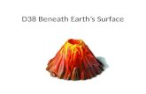 D38 Beneath Earths Surface. D38 Background When volcanoes erupt, magma is released. Where does this magma come from? CHALLENGE QUESTION: What is beneath.