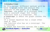Introduction In this lesson, different methods will be used to graph lines and analyze the features of the graph. In a linear function, the graph is a.