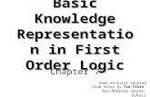 Basic Knowledge Representation in First Order Logic Chapter 7 Some material adopted from notes by Tim Finin And Andreas Geyer-Schulz.