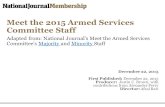 Meet the 2015 Armed Services Committee Staff Adapted from: National Journals Meet the Armed Services Committees Majority and Minority StaffMajority Minority.