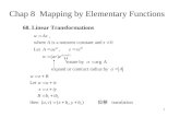 1 Chap 8 Mapping by Elementary Functions 68. Linear Transformations.