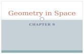 CHAPTER 9 Geometry in Space. 9.1 Prisms  Cylinders.