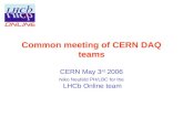 Common meeting of CERN DAQ teams CERN May 3 rd 2006 Niko Neufeld PH/LBC for the LHCb Online team.