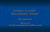 Joseph Cornell Surrealistic Boxes Ms. Stanberry Reference: