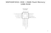 1 MSP430F2013: 2KB + 256B Flash Memory 128B RAM. 2 MSP430F2013.