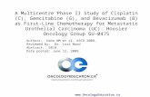 Www.  A Multicentre Phase II Study of Cisplatin (C), Gemcitabine (G), and Bevacizumab (B) as First-Line Chemotherapy for Metastatic.